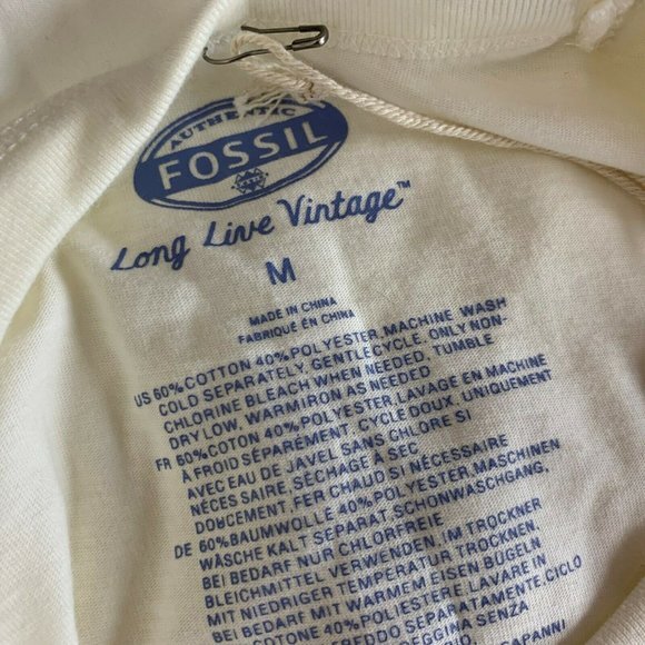 Fossil Printed Top Crew Neck Short Sleeve NWT - Picture 6 of 7